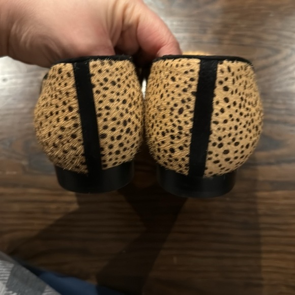 Caslon Women's Real Fur Cheetah Print Loafers size 7.5 - Picture 4 of 8